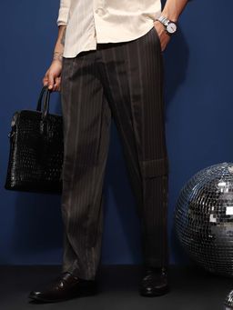 Campus Sutra - Men Brown Solid Casual Trouser