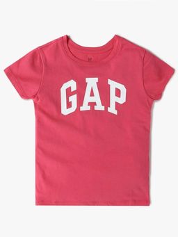 GAP - Pink Solid Cotton Regular T-Shirt