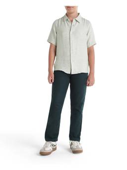 RARE ONES - Teal Solid Cotton Regular Trouser