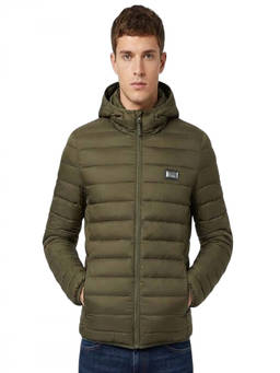 Cavalli Class - Olive Logo Hooded Puffer Jacket