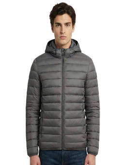 Cavalli Class - Black Logo Hooded Puffer Jacket