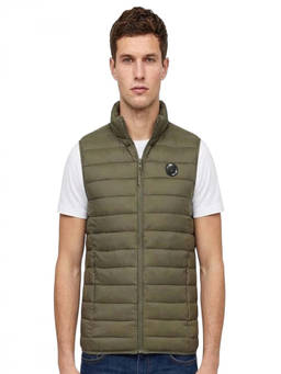 Cavalli Class - Olive Logo Puffer Vest
