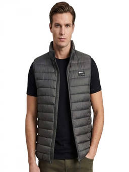 Cavalli Class - Black Logo Patch Puffer Vest