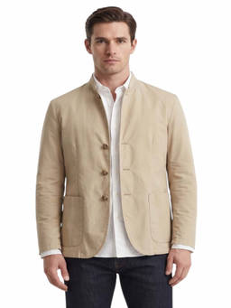 Woolrich - Beige Solid Regular Jacket