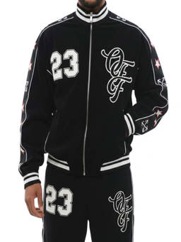 OFF-WHITE - Black Logo Bomber Jacket