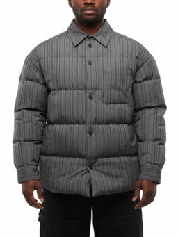OFF-WHITE - Dark Grey Shirt Collar Jacket