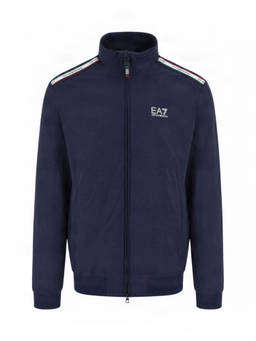 EA7 Emporio Armani - Navy Blue Mock Collar Jacket
