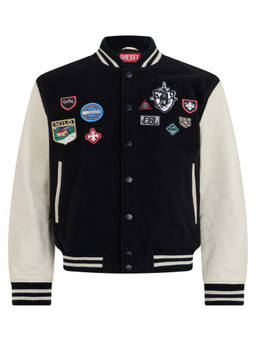 Diesel - Black Logo Bomber Jacket