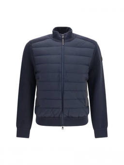 Moncler - Blue Mock Collar Jacket