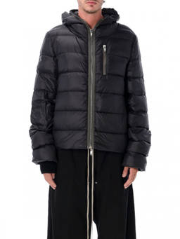 Rick Owens - Black Quilted Hood Jacket