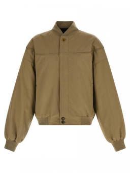 Willy Chavarria - Beige Solid Band Collar Jacket