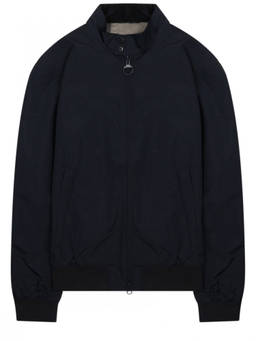 Barbour - Navy Blue Mock Collar Jacket