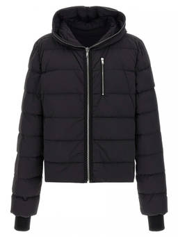 Rick Owens - Black Quilted Hood Jacket