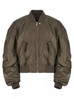 Rick Owens - Grey Solid Bomber Jacket