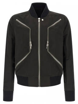 Rick Owens - Black Solid Bomber Jacket