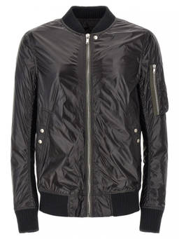 Rick Owens - Black Solid Bomber Jacket