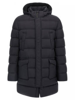 Herno - Black Parka Hood Jacket