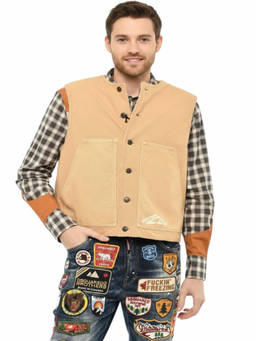 Dsquared2 - Beige Round Neck Jacket