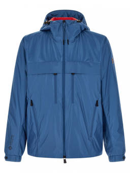 Moncler - Blue Logo Hooded Jacket