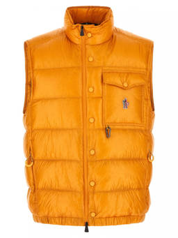 Moncler - Yellow Quilted Logo Jacket