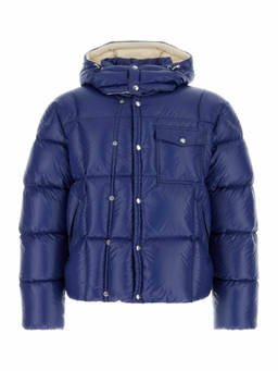 Moncler - Blue Quilted Hooded Jacket