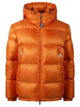 Moncler - Orange Quilted Hood Jacket