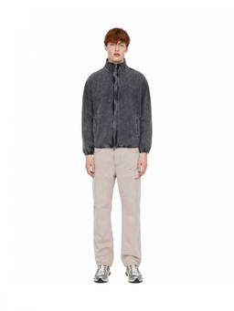 Diesel - Grey Mock Collar Sweat Jacket