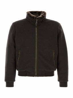 Moorer - Dark Brown Textured Jackets