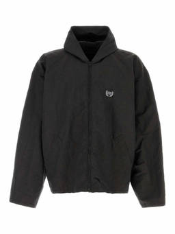 Balenciaga - Black Linen Hood Jacket