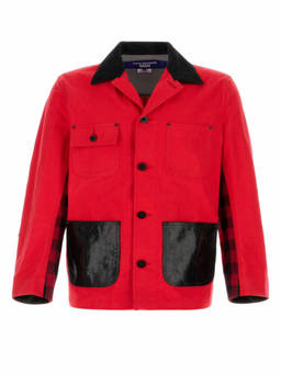 Junya Watanabe - Red Notched Lapel Jacket