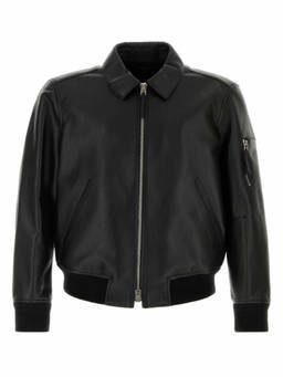 Tom Ford - Black Solid Leather Jacket