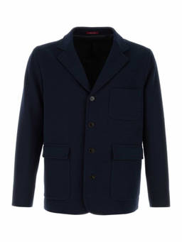 Gucci - Navy Blue Notched Lapel Jacket