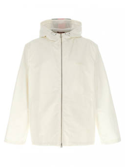 Gucci - White Logo Hood Jacket