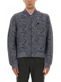 Etro - Dark Grey Jacquard Jacket