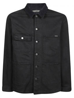 Tom Ford - Black Shirt Collar Jacket