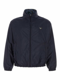 PRADA - Navy Blue Logo Jacket