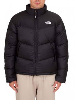 The North Face - Black Quilted Mock Collar Jacket