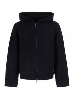 EMPORIO ARMANI - Black Regular Hooded Jacket