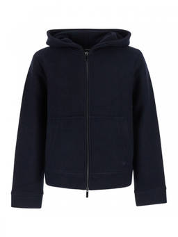 EMPORIO ARMANI - Blue Regular Hooded Jacket