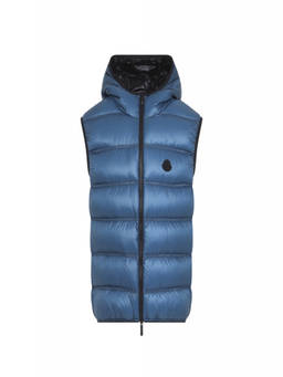 Moncler - Blue Sleeveless Hood Jacket