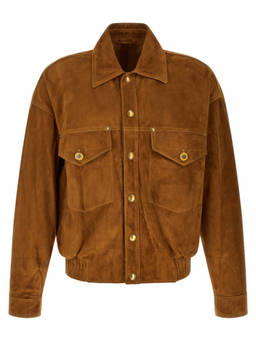 Versace - Brown Relaxed Solid Jacket