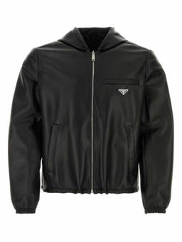 PRADA - Black Nappa Leather Reversible Jacket
