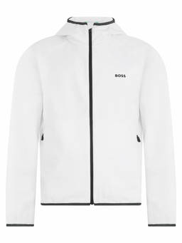 Boss - White Zip Up Hood Jacket