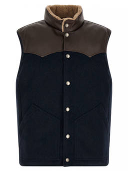 Brunello Cucinelli - Navy Blue Sleeveless Jacket