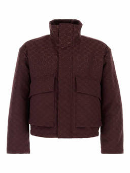 Gucci - Maroon Mock Collar Jacket