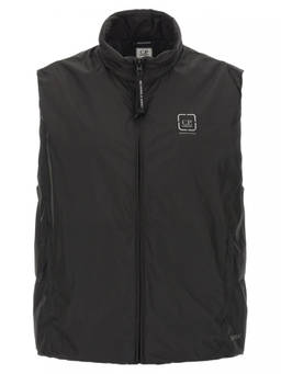 C.P. Company - Black Logo Sleeveless Jacket