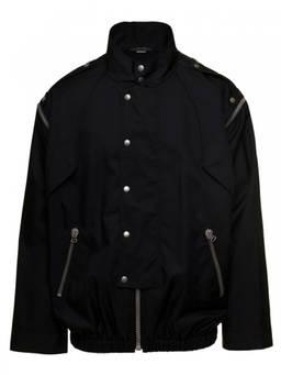 Gucci - Black Mock Collar Jacket