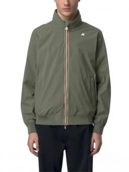 K-Way - Olive Mock Collar Jacket