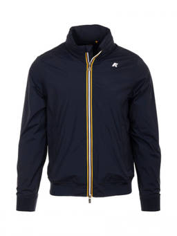 K-Way - Navy Blue Mock Collar Jacket