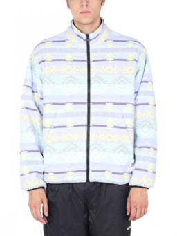 MSGM - Multi-Color Abstract Mock Collar Jacket